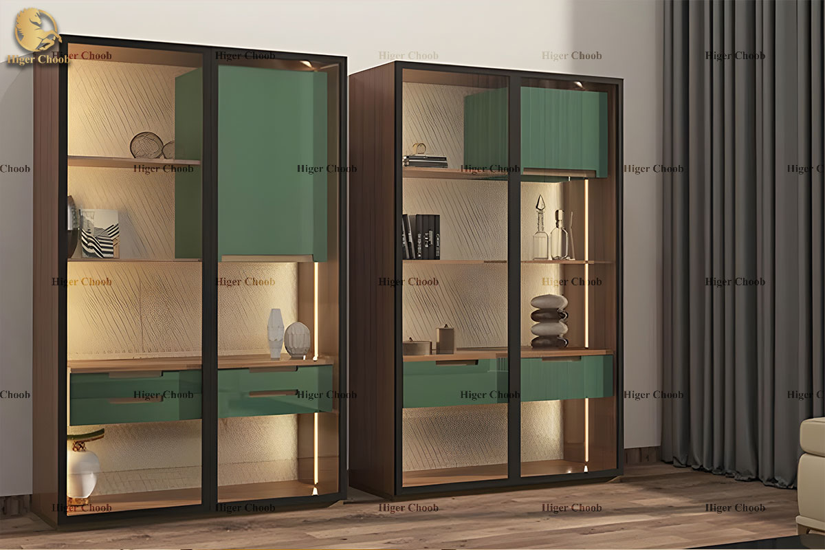 Higerchoob.com - ویترین چوبی مدرن